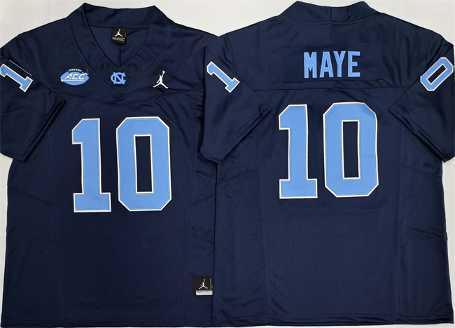 Men's North Carolina Tar Heels #10 Drake Maye Navy 2026 F.U.S.E. Limited College Stitched Jersey